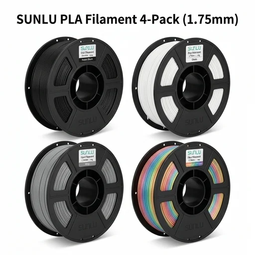 SUNLU PLA Filament 4-Pack (1.75mm)